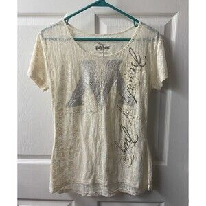 Wizards of the World Harry Potter Universal Studio Size L Cream Burner T-shirt
